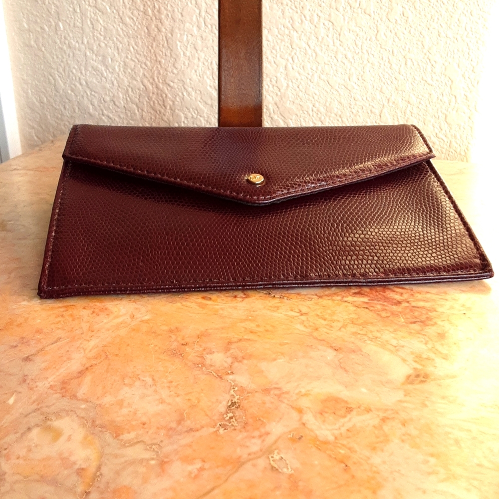 DVF Diane Von Furstenberg Leather Envelope/Pouch with Card Holder💖💖💖NWOT - Picture 3 of 6